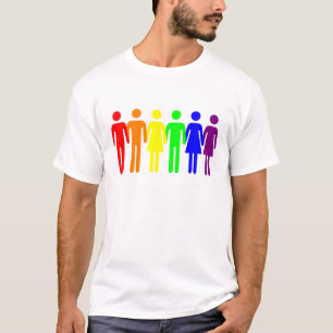 T-shirt Fierté gaie de l'arc-en-ciel GLBT de famille