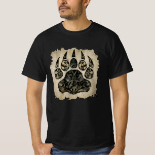 T-shirt Fierté Gay Bear Cool patte d'ours en détresse CHAU