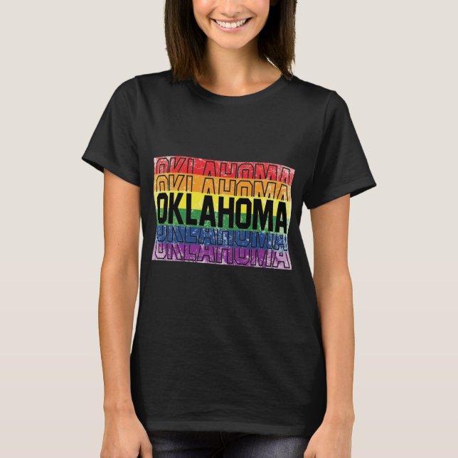 T-shirt Fierté gay de l'Oklahoma  (Devant)