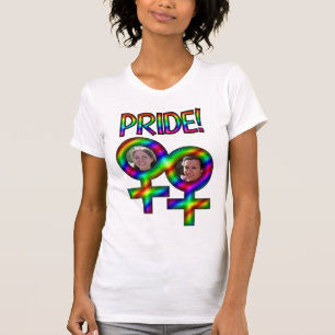 T-shirt Fierté Gay Drôle Cadre Photo Femmes Reliées