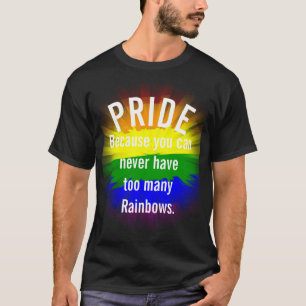 T-shirt Fierté Gay Fierté drapeau arc-en-ciel éclaté
