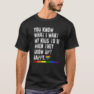 T-shirt Fierté gay LGBT Sensibilisation Parents Maman Papa