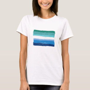 T-shirt FIERTÉ GAY MASCULINE PEINTE - Azur