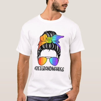 T-shirt Fierté Grandma Grandma Hugs T Fier Gay pride lesbi