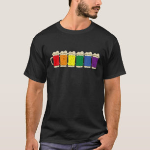T-shirt Fierté humaine Monat LGBTQ Beer Statement LGBT