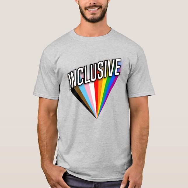 T-shirt Fierté Inclusive Éclatée (Devant)