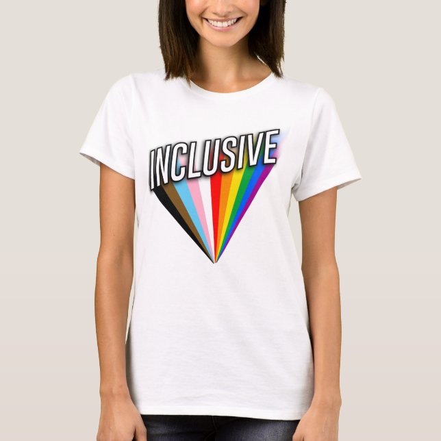 T-shirt Fierté inclusive éclatée (Devant)