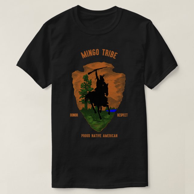 T-shirt Fierté indienne amérindienne Vintage Flèche rétro (Design devant)