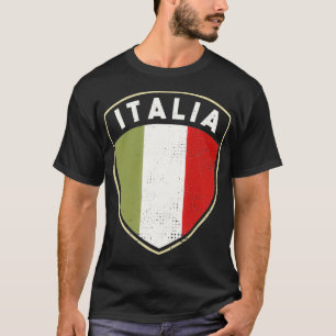 T-shirt Fierté italienne Bouclier drapeau italien