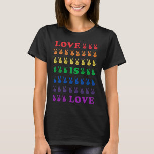 T-shirt Fierté L'Amour Est L'Amour Multicoloré La Paix Sig