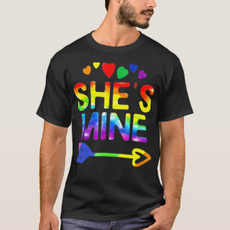 T-shirt Fierté LGBT Elle est à moi Je suis son couple lesb