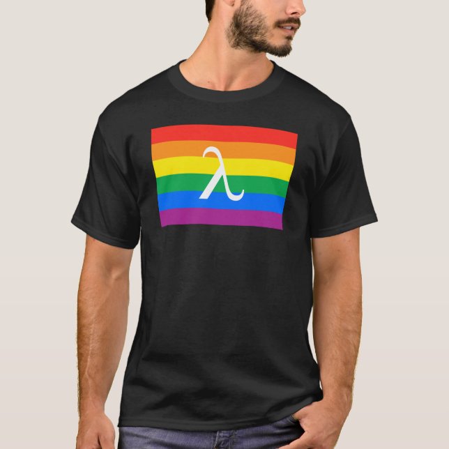 T-shirt Fierté LGBT et activisme Lambda (Devant)