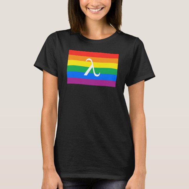 T-shirt Fierté LGBT et activisme Lambda (Devant)