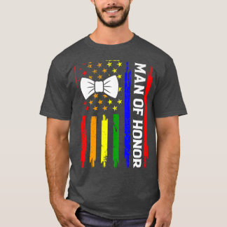 T-shirt Fierté LGBT Gay Enterrement de vie de garçon Engag