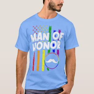 T-shirt Fierté LGBT Gay Enterrement de vie de garçon Engag