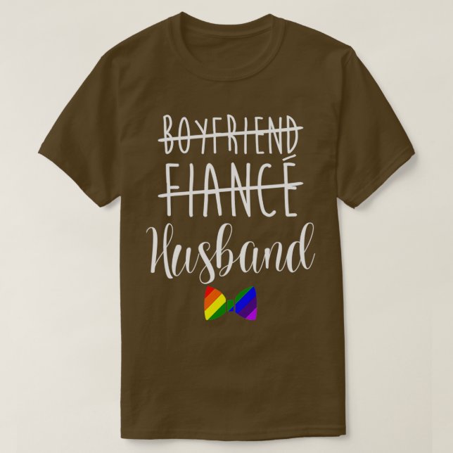 T-shirt Fierté LGBT Gay Enterrement de vie de garçon Petit (Design devant)