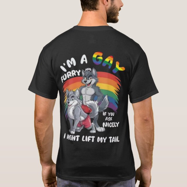 T-shirt Fierté LGBT - Loup (Dos)