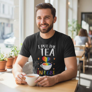 T-shirt Fierté LGBT Transgenre Arc-en-ciel Moderne