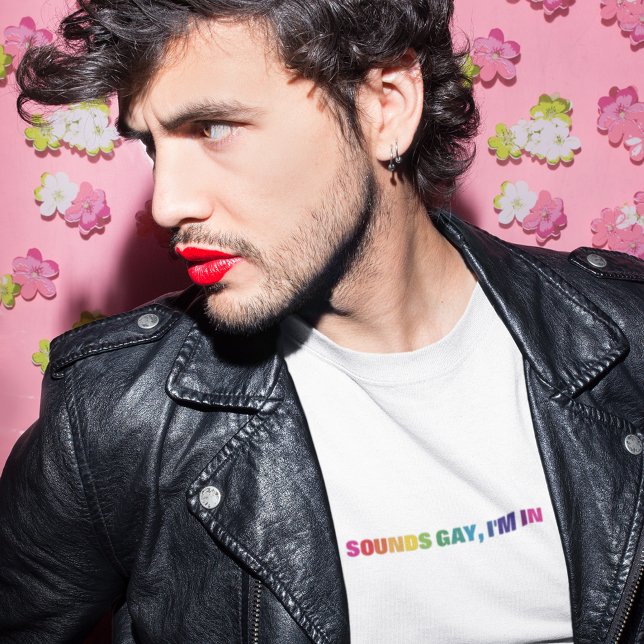 T-shirt Fierté LGBTQ Arc-en-ciel sonne Gay Je suis dans (Créateur téléchargé)