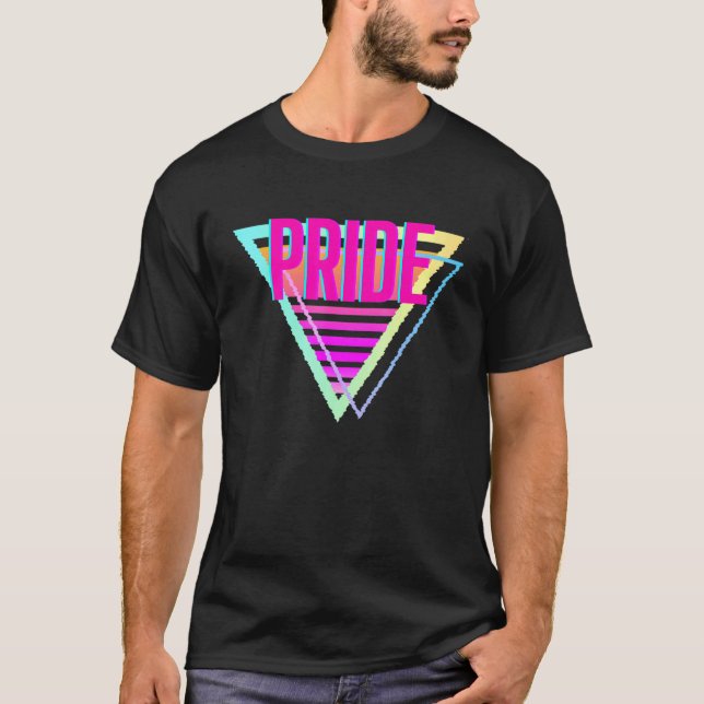 T-shirt Fierté Lgbtq Gay Ally Soutien Love Retro (Devant)