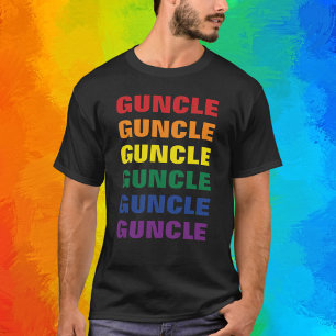 T-shirt Fierté LGBTQ Gay amusant et drôle Oncle gai Tonton
