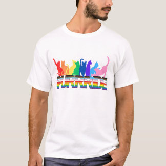 T-shirt Fierté LGBTQ, mais avec des chats
