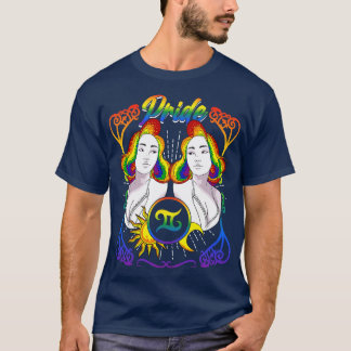 T-shirt Fierté LGBTQ Zodiac Gemini