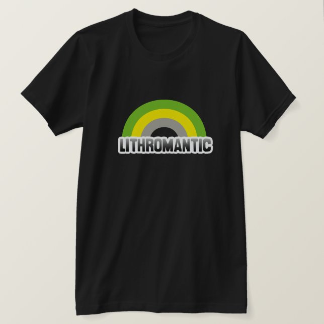 T-shirt Fierté lithromantique (Design devant)
