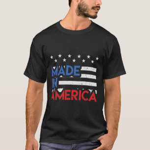 T-shirt Fierté Made In America Mignon Né Aux États-Unis 4 