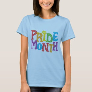 T-shirt Fierté Mois femmes bleues