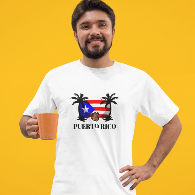 T-shirt Fierté nationale de Porto Rico Coqui Frog (Puerto Rico Coqui Frog National Pride T-Shirt)