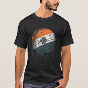 T-shirt Fierté nationale indienne de la lune