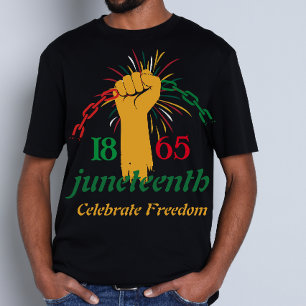 T-shirt Fierté noire liberté Juneteenth 