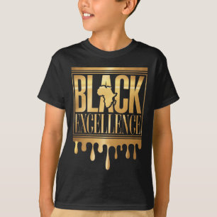 T-shirt Fierté noire Mois de l'histoire des Noirs Motivati