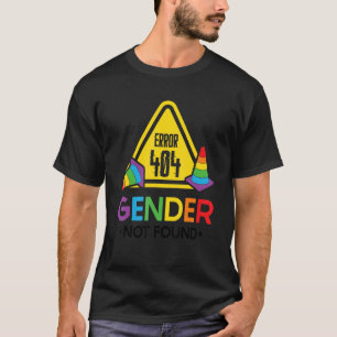 T-shirt Fierté non binaire agender Erreur 404 Genre non tr