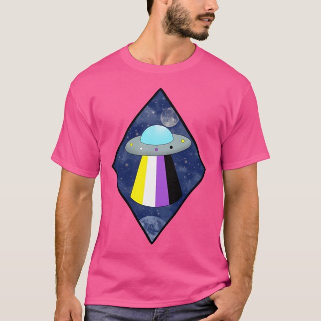 T-shirt Fierté Non Binary Pour Classique (Devant)