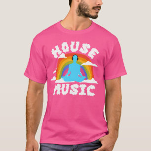 T-shirt Fierté Paix Et Amour Arc-en-ciel Musique House EDM