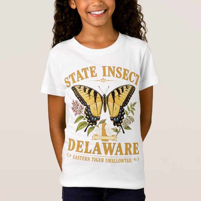 T-Shirt Fierté papillon du Delaware (Devant)