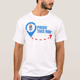 T-shirt Fierté par ici : « Servir la joie dans chaque fuse