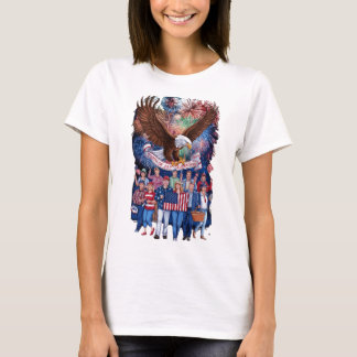 T-shirt Fierté patriotique : célébrations du 4 juillet