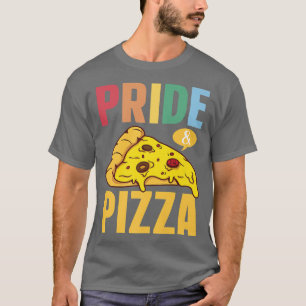 T-shirt Fierté & Pizza LGBT Gay pride drapeau arc-en-ciel 