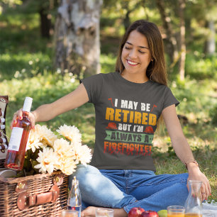 T-shirt Fierté pompier retraitée Tee