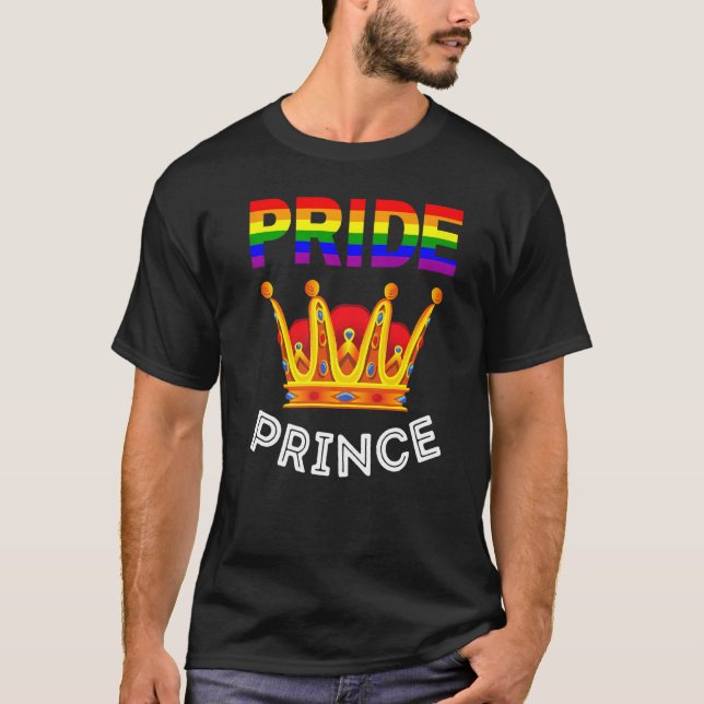 T-shirt Fierté Prince Funny Lgbtqia Homosexuel Hommes Papa (Devant)
