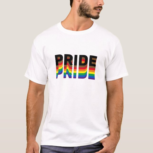 T-shirt Fierté rainbow diversité inclusivit lgbt lgbtq gay (Devant)