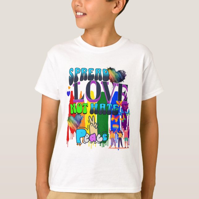 T-shirt Fierté | Répandre l'amour pas la haine (Devant)