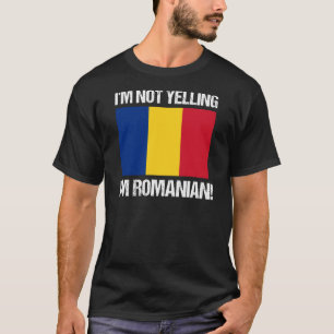 T-shirt Fierté roumaine Je ne hurle pas roumain Roumanie