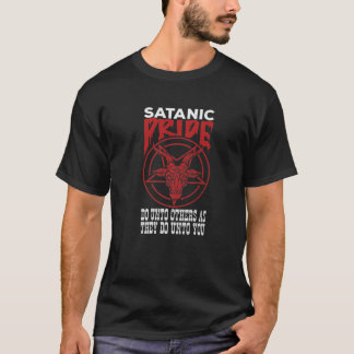 T-shirt Fierté satanique Baphomet Sceau Satan Lucifer Occu