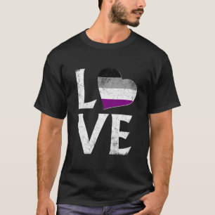 T-shirt Fierté sexuelle empilé amour