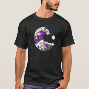 T-shirt Fierté sexuelle Japonaise Vague LGBTQ Ace Drapeau