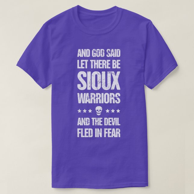 T-shirt Fierté sioux amérindienne (Design devant)